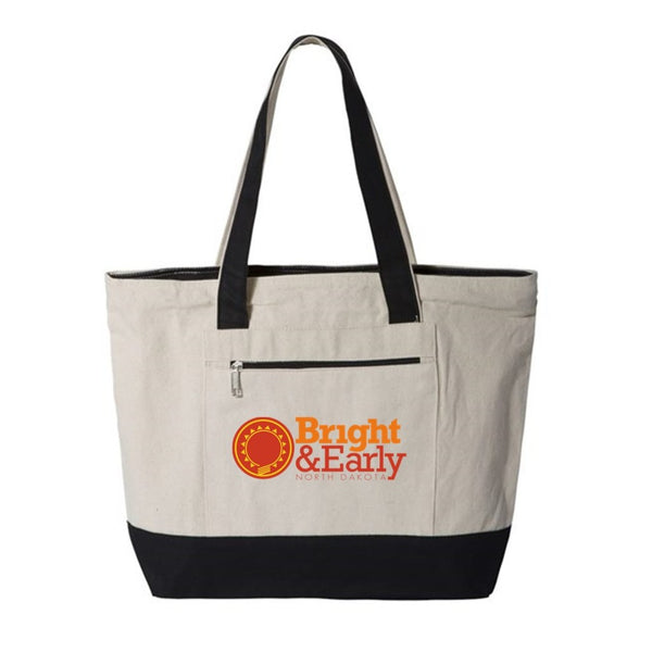 Bright & Early Zippered Tote
