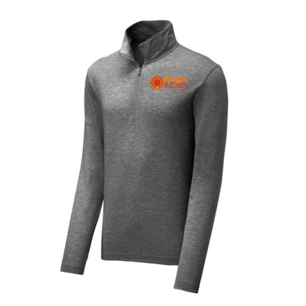 Bright & Early Tri-Blend 1/4 Zip Pullover